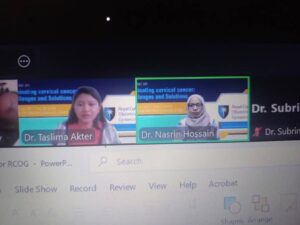 Elimination of Cervical Cancer Webinar of RCOG IRC BANGLADESH 2025 Jan